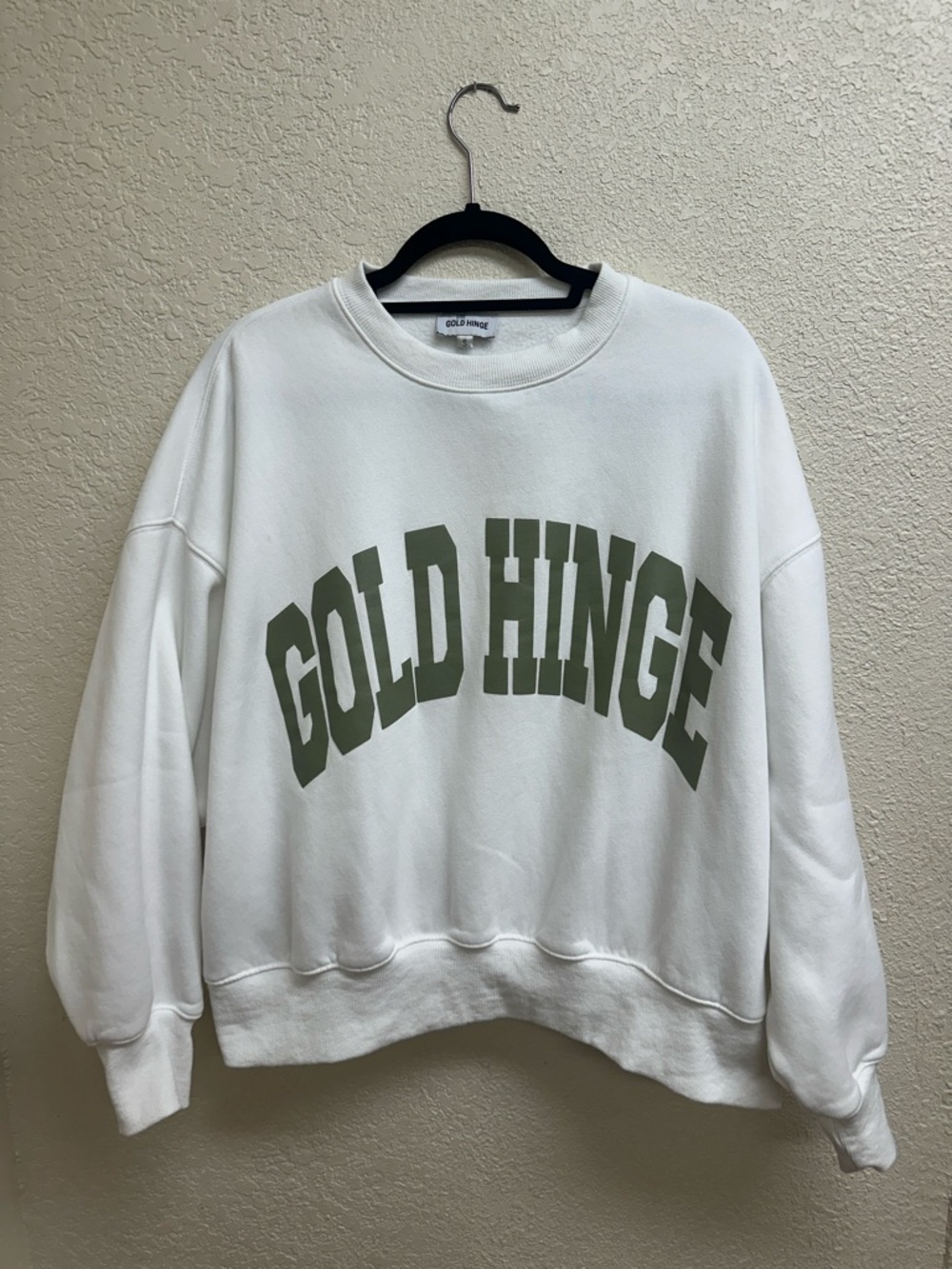Gold Hinge Wide Arm Crewneck Sweater - Picture 2 of 5